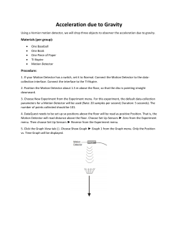 Acceleration due to Gravity