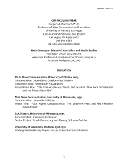 CURRICULUM VITAE - Faculty Websites