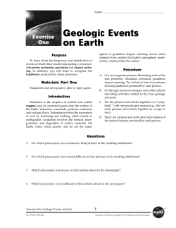 Earth Geology Part I