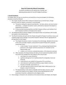 Chapter Escutcheon Protocol