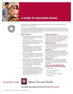 A Guide To HeALTHieR eATinG