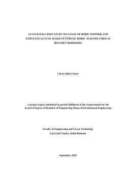 an investigation study on usage of boric powder and ethylene glycol