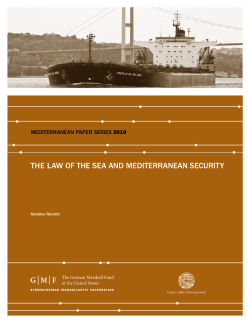 The Law of the Sea and Mediterranean Security