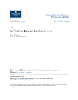 Self-Esteem Issues in Facebook Users