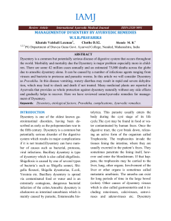 managementof dysenter gementof dysentery by ayurvedic