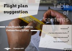 Flight plan suggestion - Flightgear ATC Events