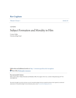 Subject Formation and Morality in Film