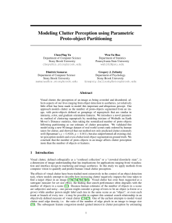 Modeling Clutter Perception using Parametric Proto