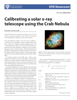 Calibrating a solar x-ray telescope using the Crab Nebula