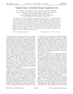 Struggle for Space: Viral Extinction through Competition for Cells