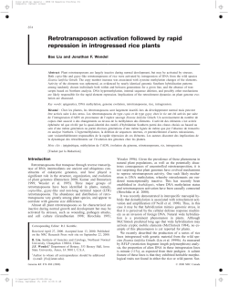 Retrotransposon activation followed by rapid repression in
