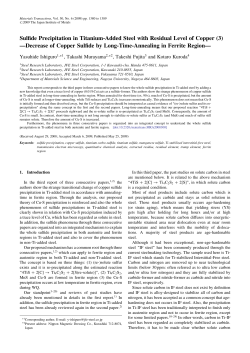 Sulfide Precipitation in Titanium-Added Steel with Residual Level of