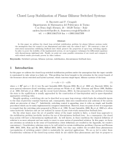 Closed Loop Stabilization of Planar Bilinear Switched Systems