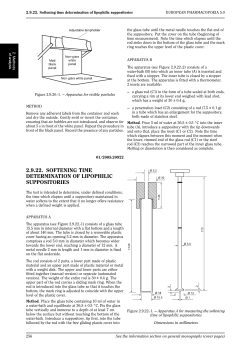 2.9.22. softening time determination of lipophilic suppositories