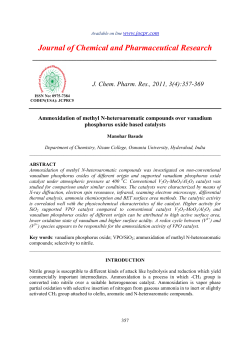 Ammoxidation of methyl Nheteroaromatic compounds over