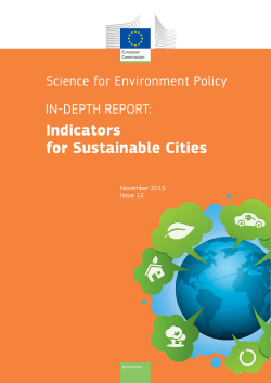 Urban Indicators for Sustainable Cities