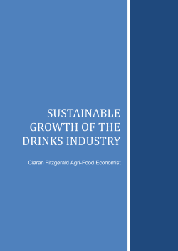 Sustainable growth of the drinks industry