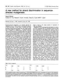 directed mutagenesis