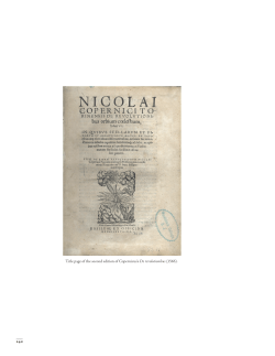 Title page of the second edition of Copernicus`s De revolutionibus