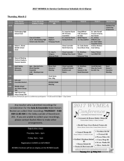 2017 WVMEA In-Service at a Glance.doc