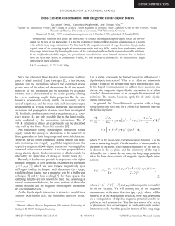 Bose-Einstein condensation with magnetic dipole