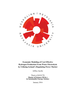 Economic Modeling of Cost Effective Hydrogen