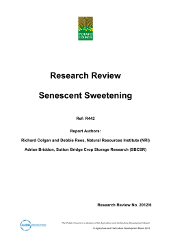 R442 Senescent Sweetening REVIEW