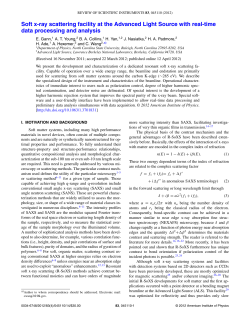 Soft x-ray scattering facility at the Advanced Light Source with real