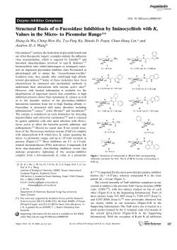 Structural Basis of [alpha]-Fucosidase Inhibition by Iminocyclitols