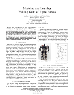 Modeling and Learning Walking Gaits of Biped Robots