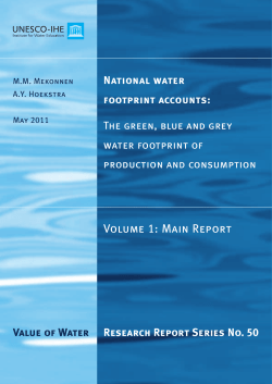 National water footprint accounts: the green, blue and grey water
