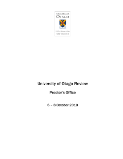 University of Otago Review