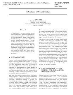 Robustness of Causal Claims