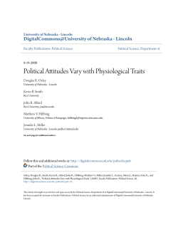 Political Attitudes Vary with Physiological Traits