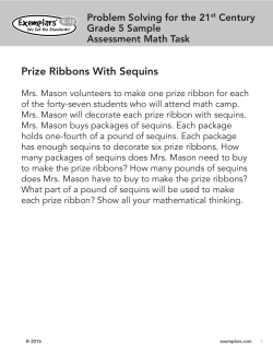 Prize Ribbons With Sequins