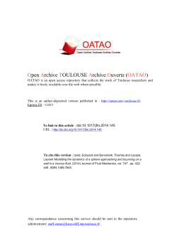 Modelling the dynamics of a sphere approaching and bouncing on a