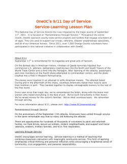 9/11 Day of Service Lesson Plan