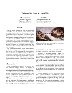 Understanding Visual Art with CNNs - CS231n
