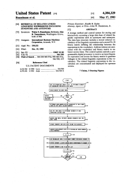 Retrieval of related linked linguistic expressions including synonyms