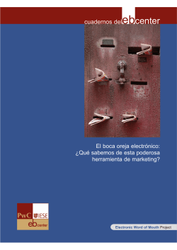 El boca a oreja electr&oacute;nico