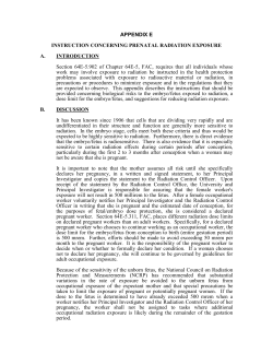 APPENDIX E INSTRUCTION CONCERNING PRENATAL