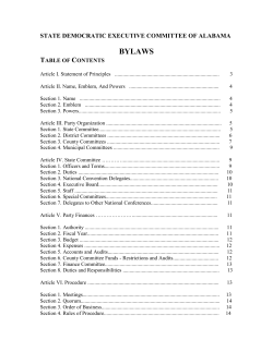 STATE DEMOCRATIC EXECUTIVE COMMITTEE OF ALABAMA