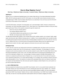 How to Stop Stephen Curry