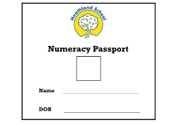 Numeracy Passport - Heathland School