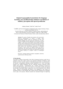 Adapted typographical annotations for language