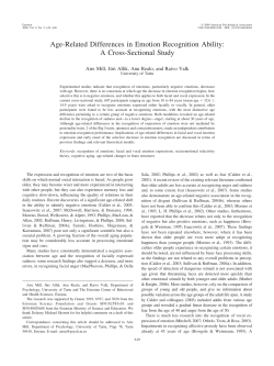 Age-Related Differences in Emotion Recognition Ability: A Cross