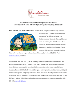 It`s the Great Pumpkin Patch Express, Charlie Brown! New Peanuts