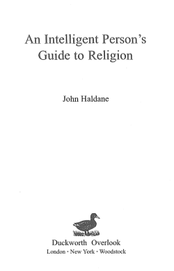 An Intelligent Person`s Guide to Religion