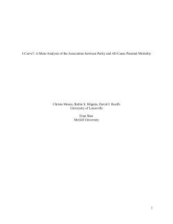 1 J-Curve?: A Meta-Analysis of the Association between