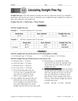 Calculating Straight-Time Pay